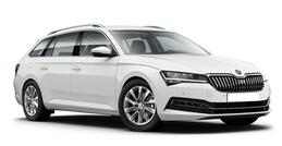 Skoda Superb Combi Белый металлик Moon White